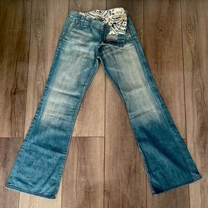 Vintage premium 7 For All Mankind flair denim trousers.